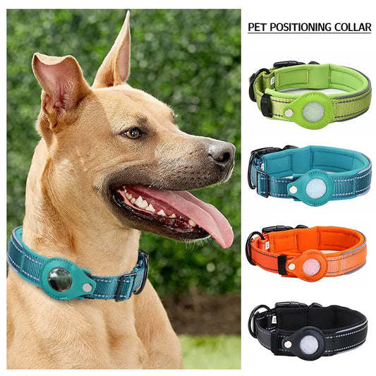 Dog Collar for Apple Airtag: Protective, Waterproof, and Secure Positioning Tracker