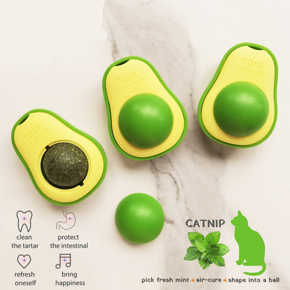 Avocado Shaped Catnip Wall Ball